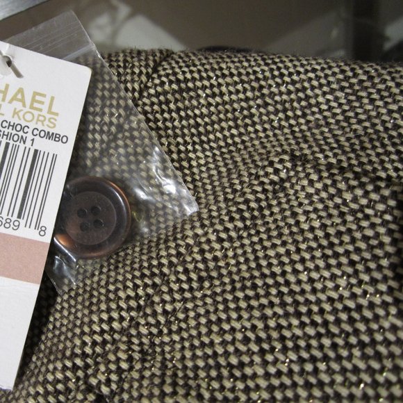 Michael Kors Mini Tweed Chocolate Combo Skirt - Picture 9 of 9